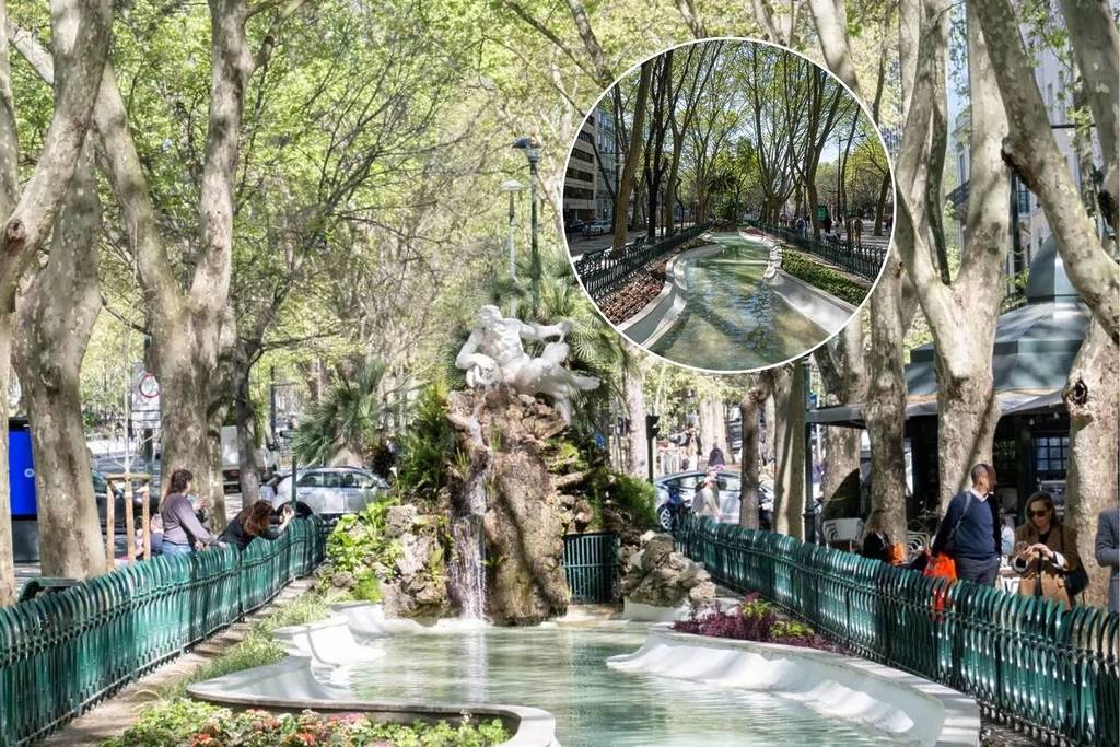 Lago Tejo, na Avenida da Liberdade