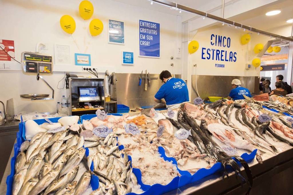 poissonnerie au Mercado do Lumiar