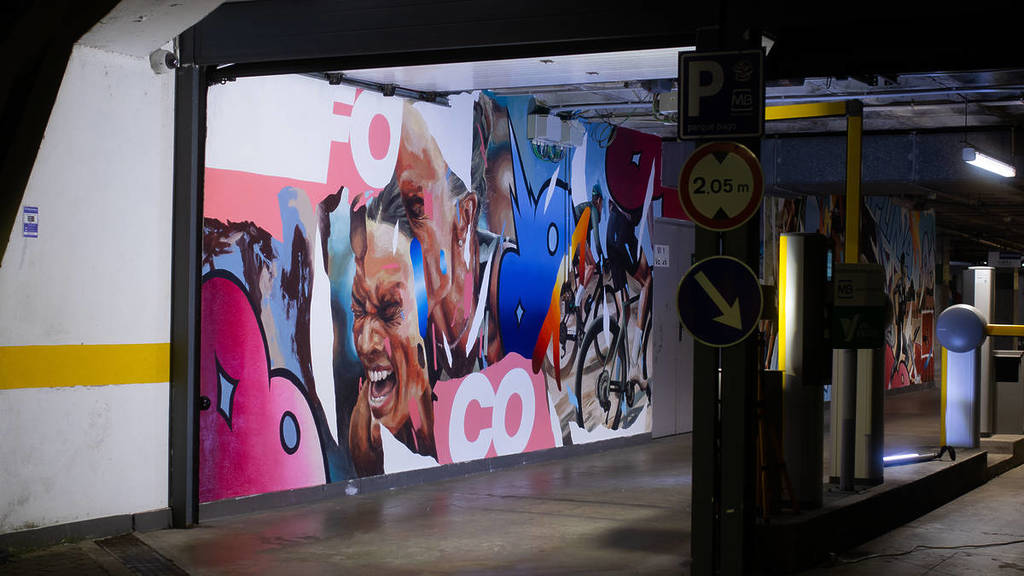 mural di 20 metri al Taguspark