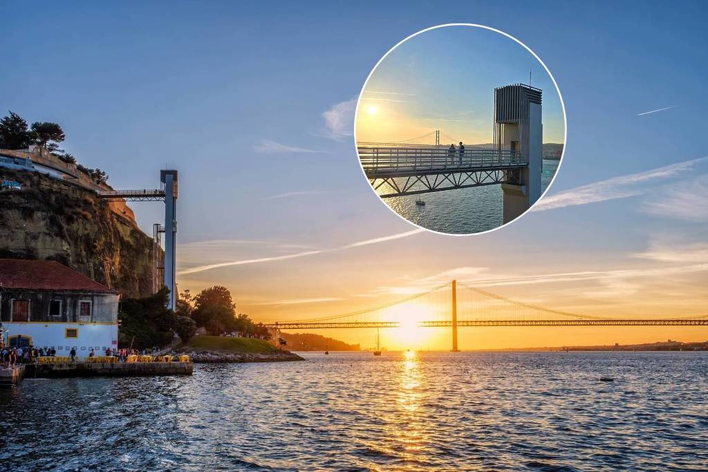 Elevador panorâmico da Boca do Vento em almada