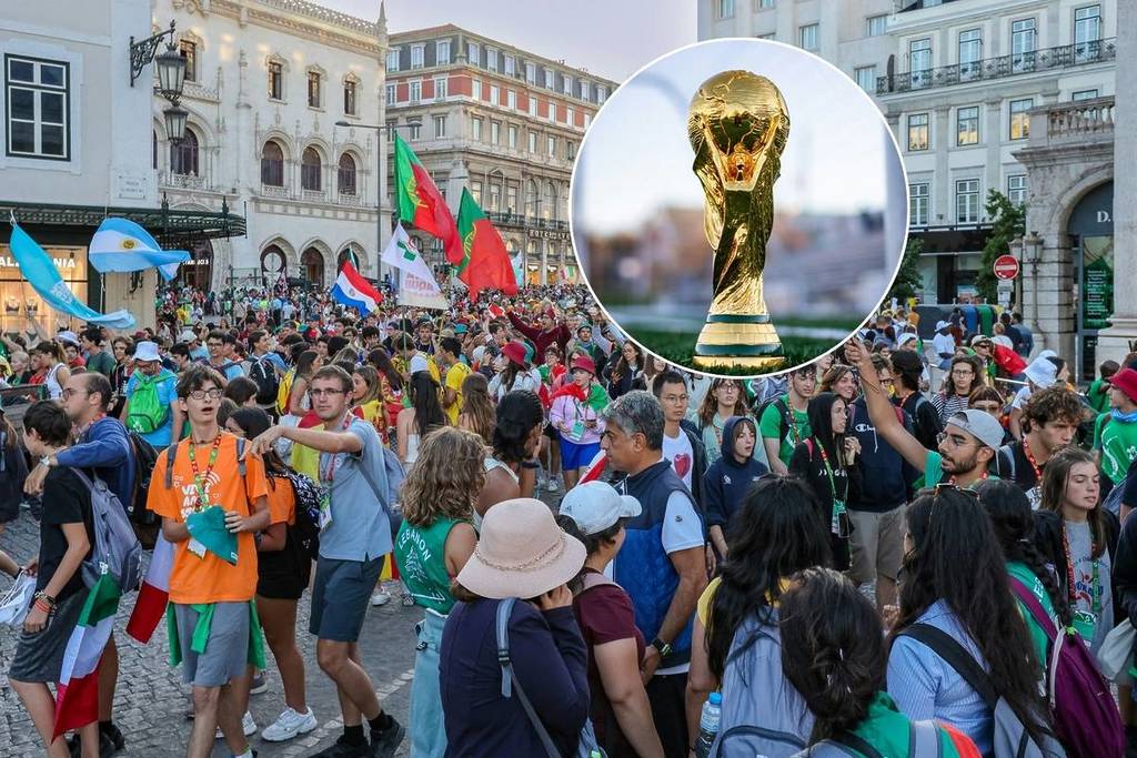 Durante 39 días, el Terreiro do Paço se convierte en la principal arena del Mundial de Fútbol en Lisboa, con una pantalla gigante y acceso gratuito