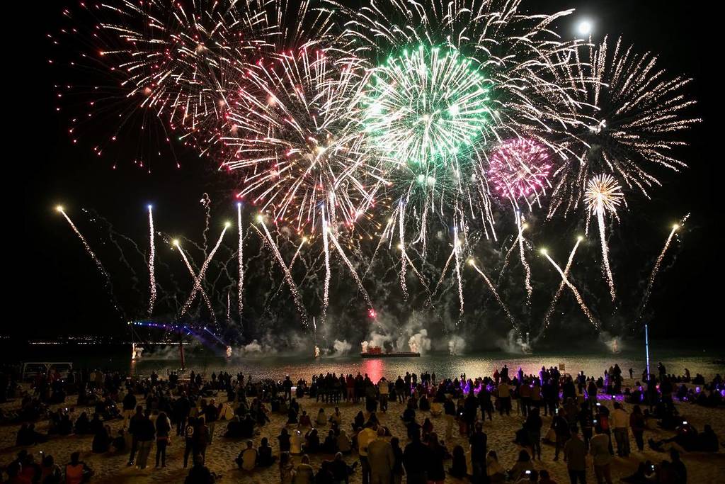 Feuerwerk bei den Festen von Oeiras