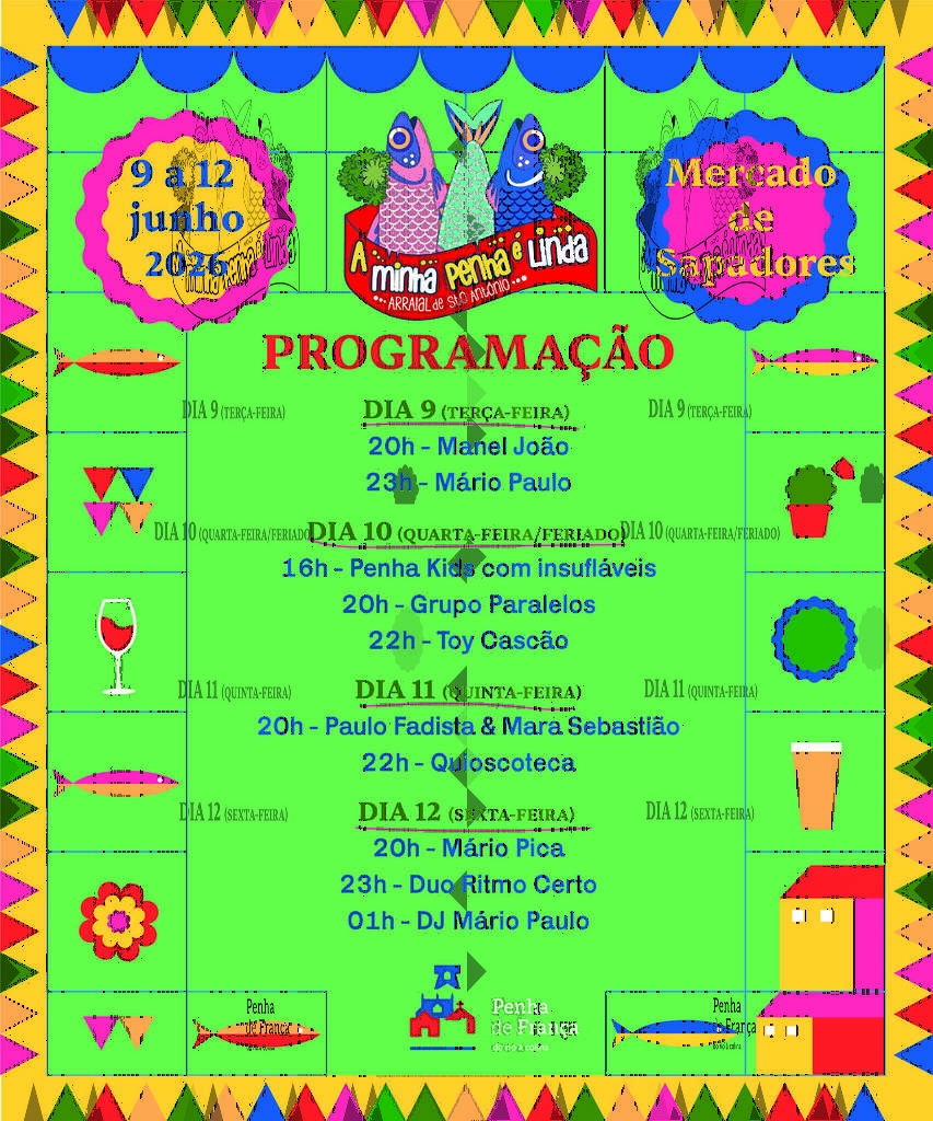 manifesto della festa "A Minha Penha é Linda"