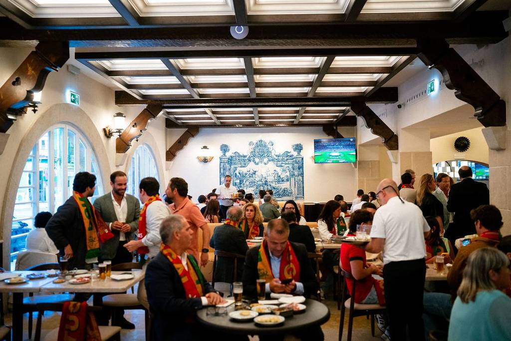 le partite dei mondiali di calcio alla birreria Portugália 
