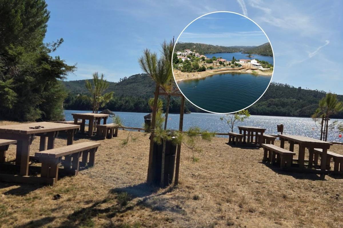 The new river “oasis” at the Castelo de Bode reservoir, offering calm waters and stunning natural surroundings about 1.5 hours from Lisbon