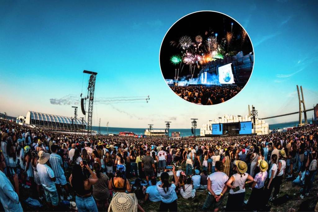 air show and fireworks at Rock in Rio Lisbon 2026