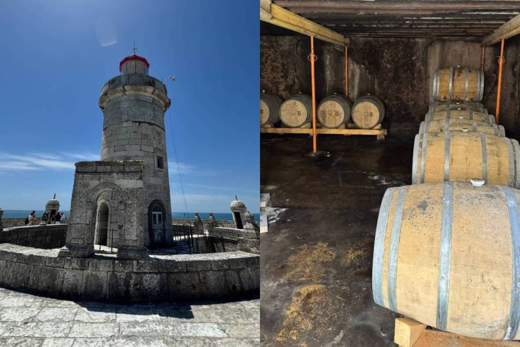 Phare du Bugio + caves à vins liquoreux 