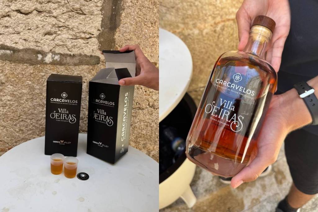 des vins liquoreux en cours d’élevage dans des fûts en bois au phare du Bugio 