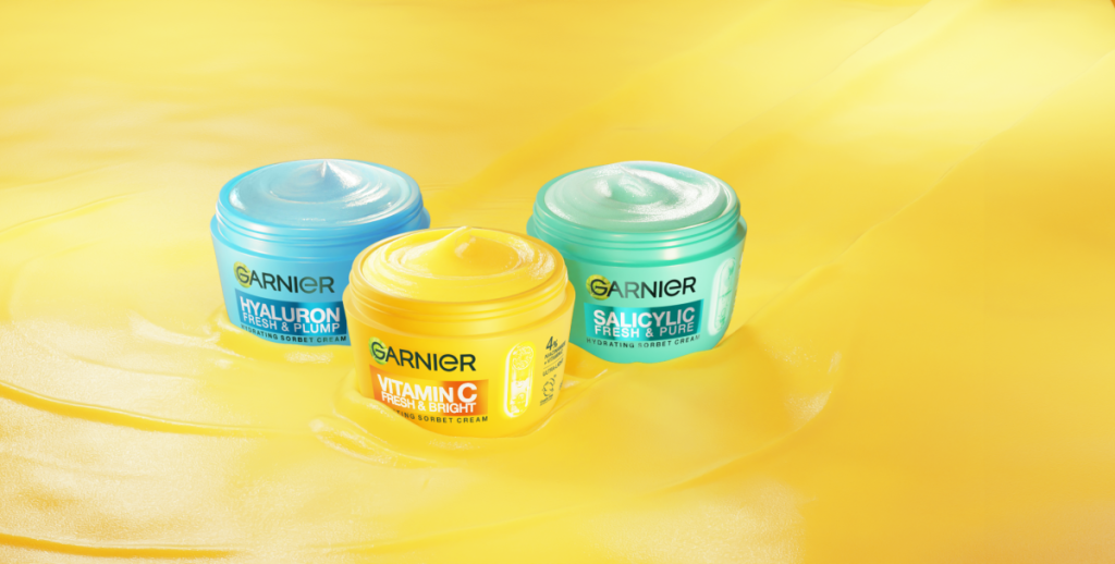 Garnier’s new line—Fresh & Bright Sorbet Creams