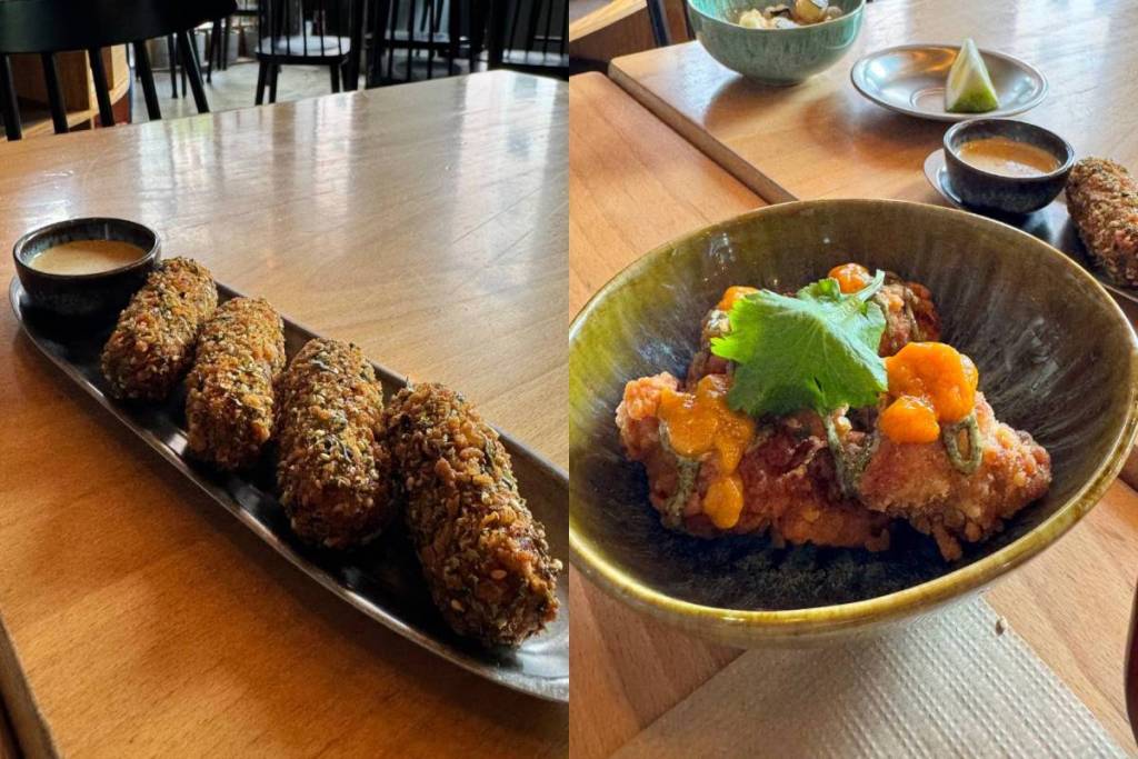 Belly Good croquettes + Ocean Karaage on the Izakaya Ajitama menu