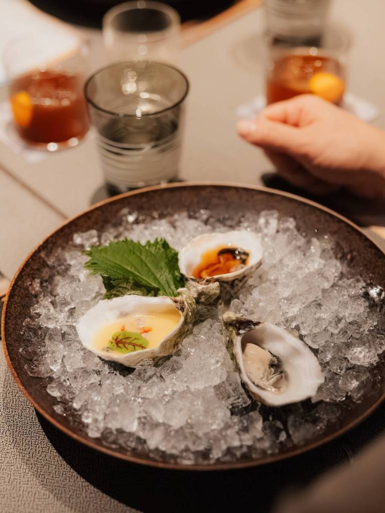 Oysters in Lisbon, at Kabuki 