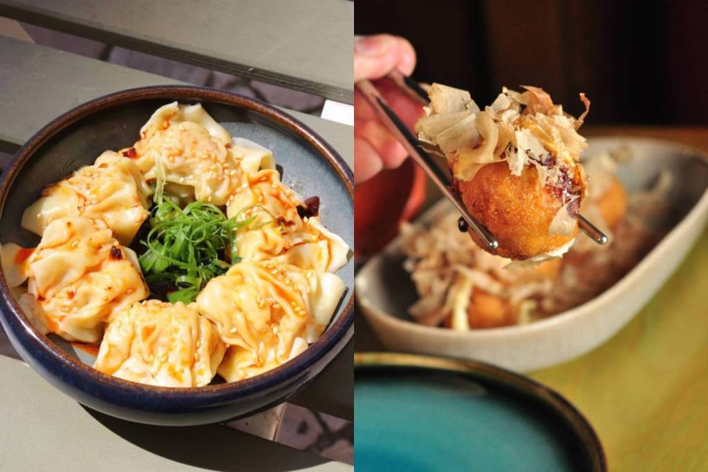 Wonton originali e Takoyaki dal menu Magokoro Tokio Summer Set