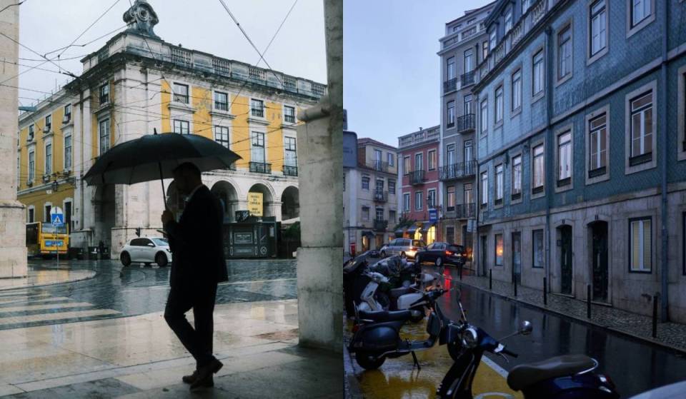 Onze distritos, incluindo Lisboa, estão hoje sob aviso amarelo devido a chuva e trovoada