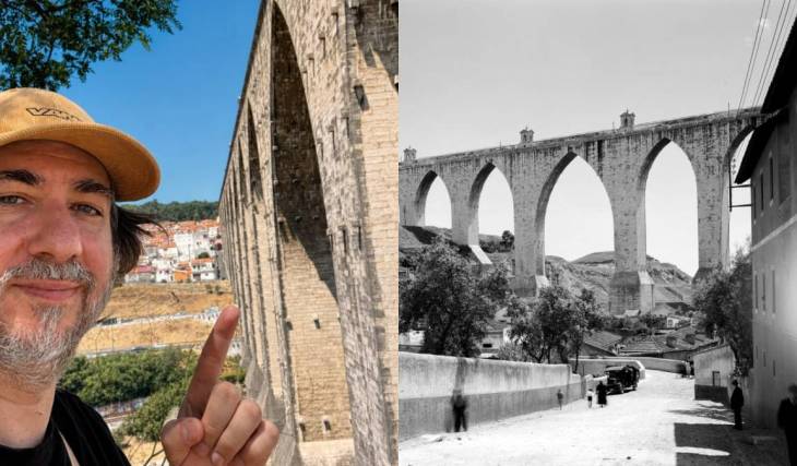 O maior arco em pedra do mundo tem 65 metros e fica em Lisboa — mas a secção visível representa menos de 2% do Aqueduto das Águas Livres, um sistema de 58 km que resistiu a 1755
