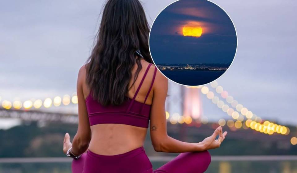 La stessa notte della Luna Piena a Lisbona: ci sono sessioni esclusive di yoga in un hotel a cinque stelle con una vista mozzafiato sul Tago