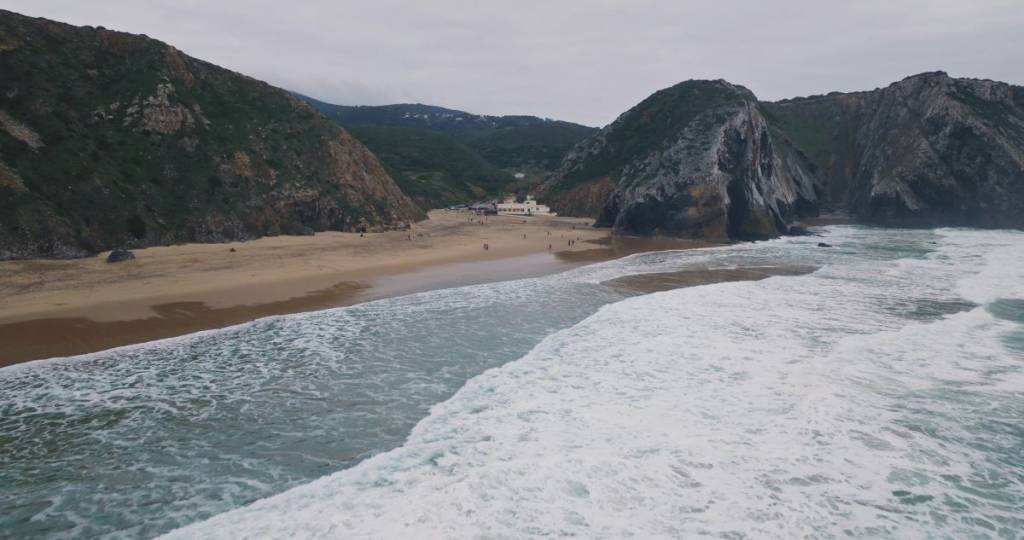 Praia da Adraga aus der Vogelperspektive 