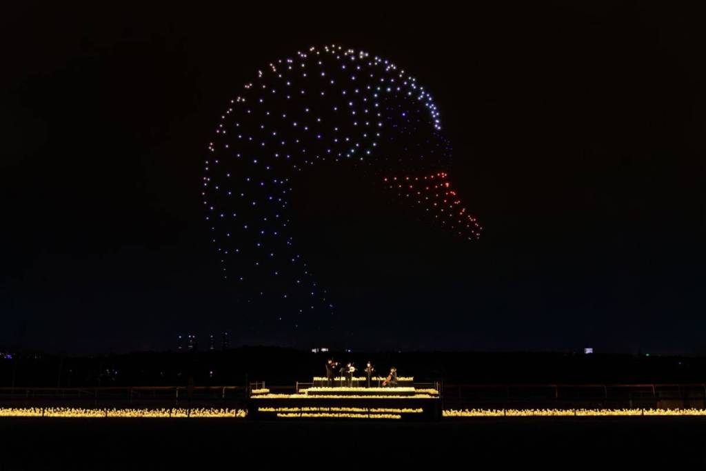 Pour la première fois, le spectacle international de drone art arrive à Lisbonne