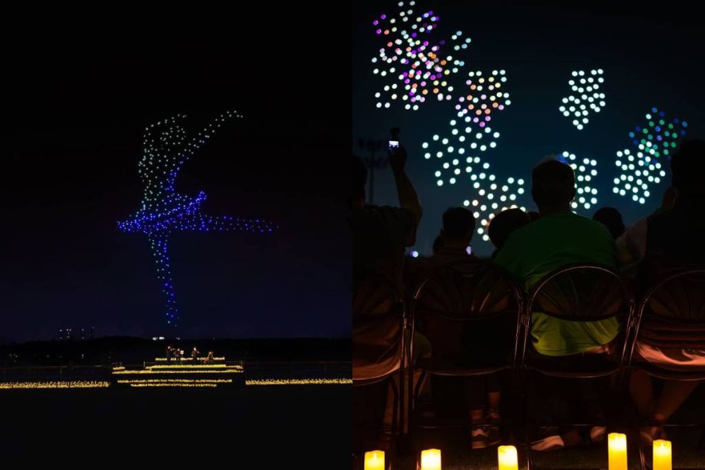 Pour la première fois, le spectacle international de drone art arrive à Lisbonne