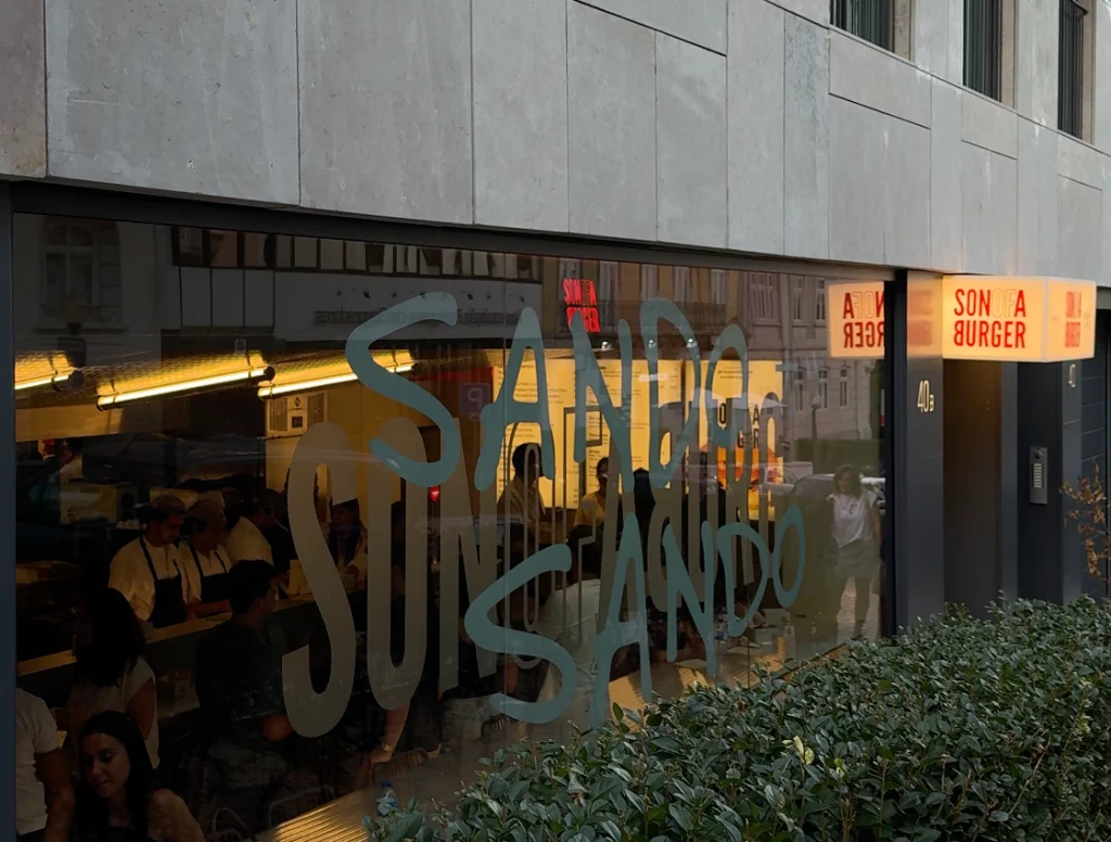 entrance to the Son of a Burger smash burger shop
