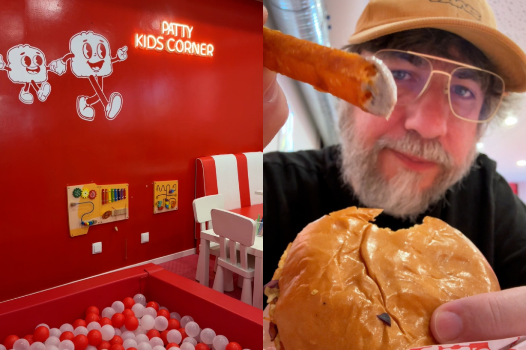 Smash-Burger und Pommes bei Patty Smash Burgers