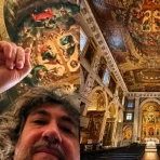 Igreja de São Roque em Lisboa: teto com ilusão de ótica