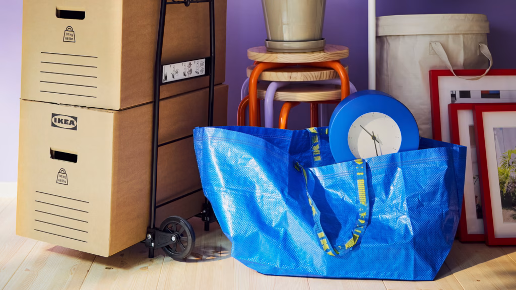 saco azul FRAKTA do ikea 