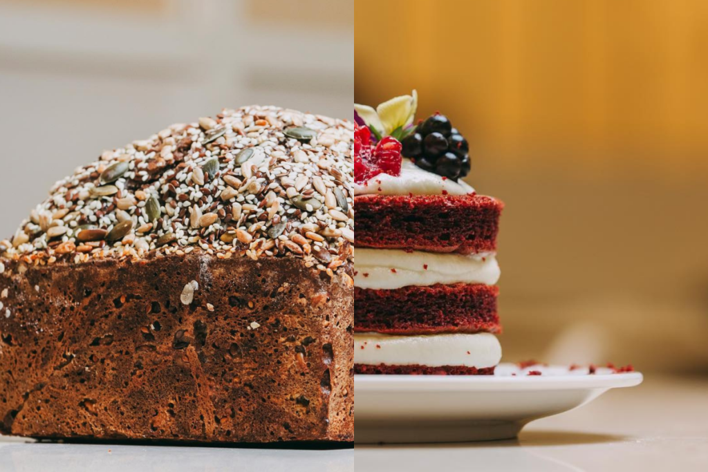 Brot und Kuchen aus der portugiesischen Bäckerei