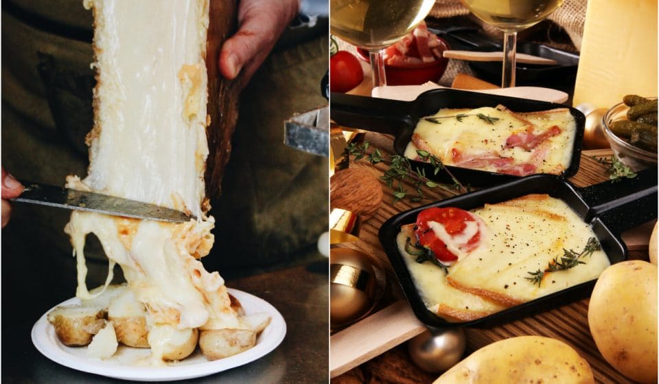 De grandes raclettes à volonté débarquent à Lyon avec du fromage cuit à la bougie !