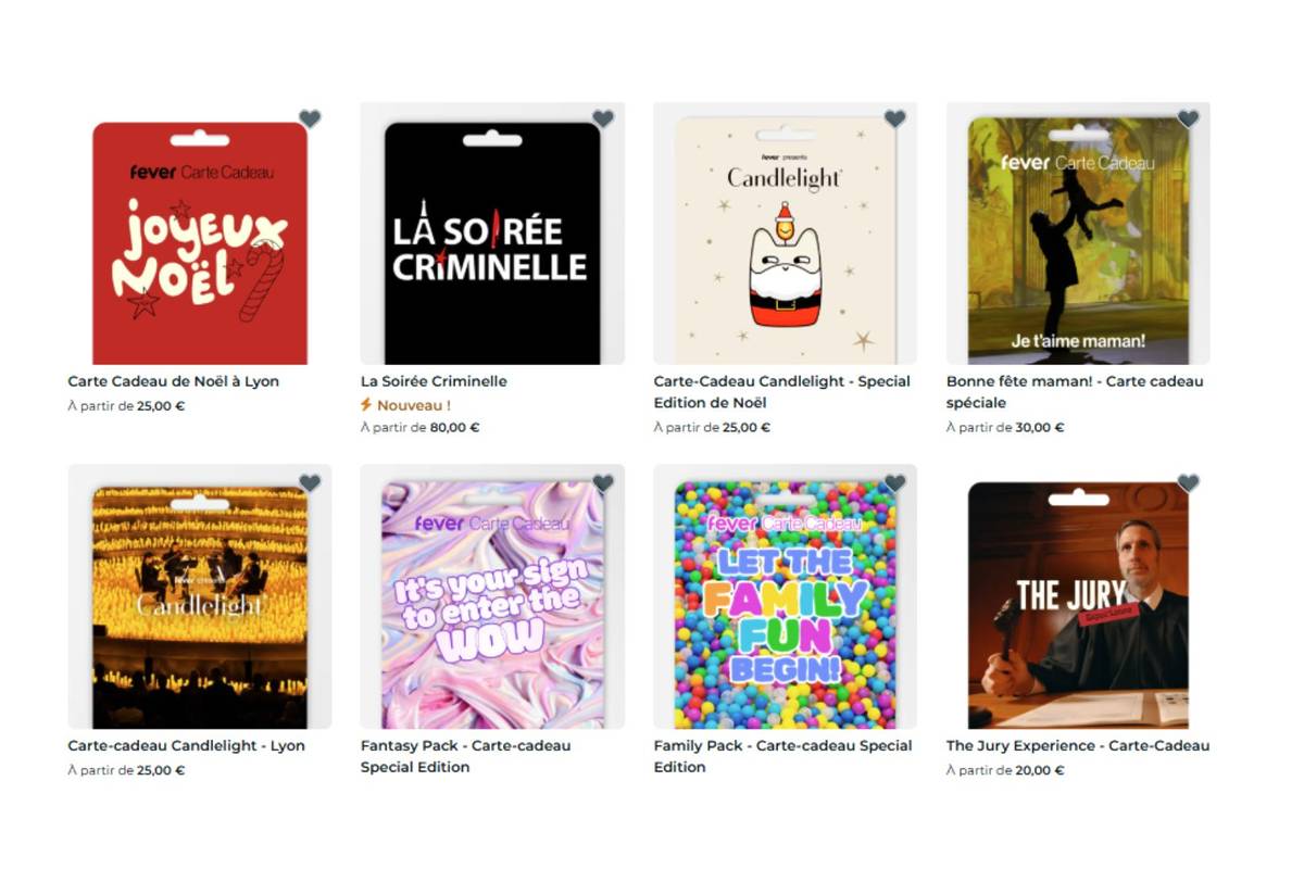 Carte Cadeau Fever Noel 2025