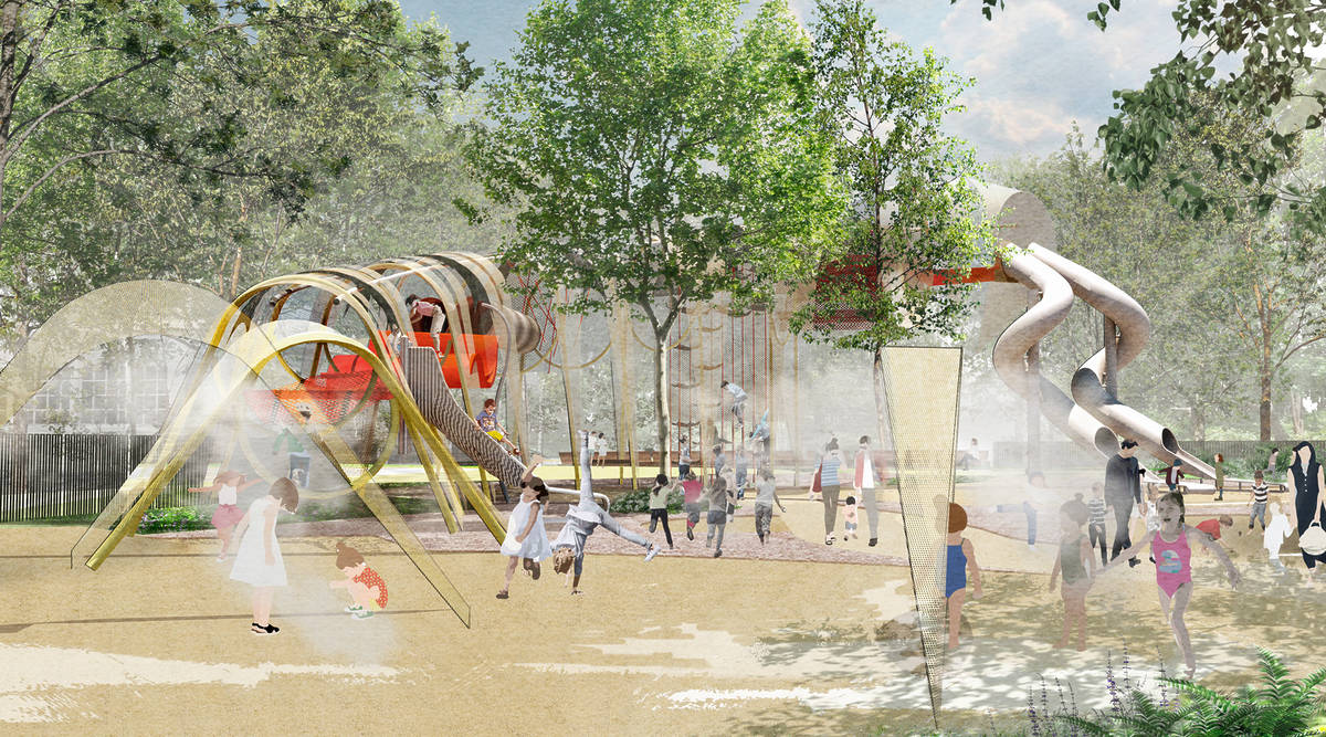 Cette immense aire de jeux pour enfants transforme Confluence