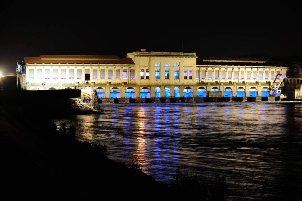 La centrale hydroélectrique de Cusset