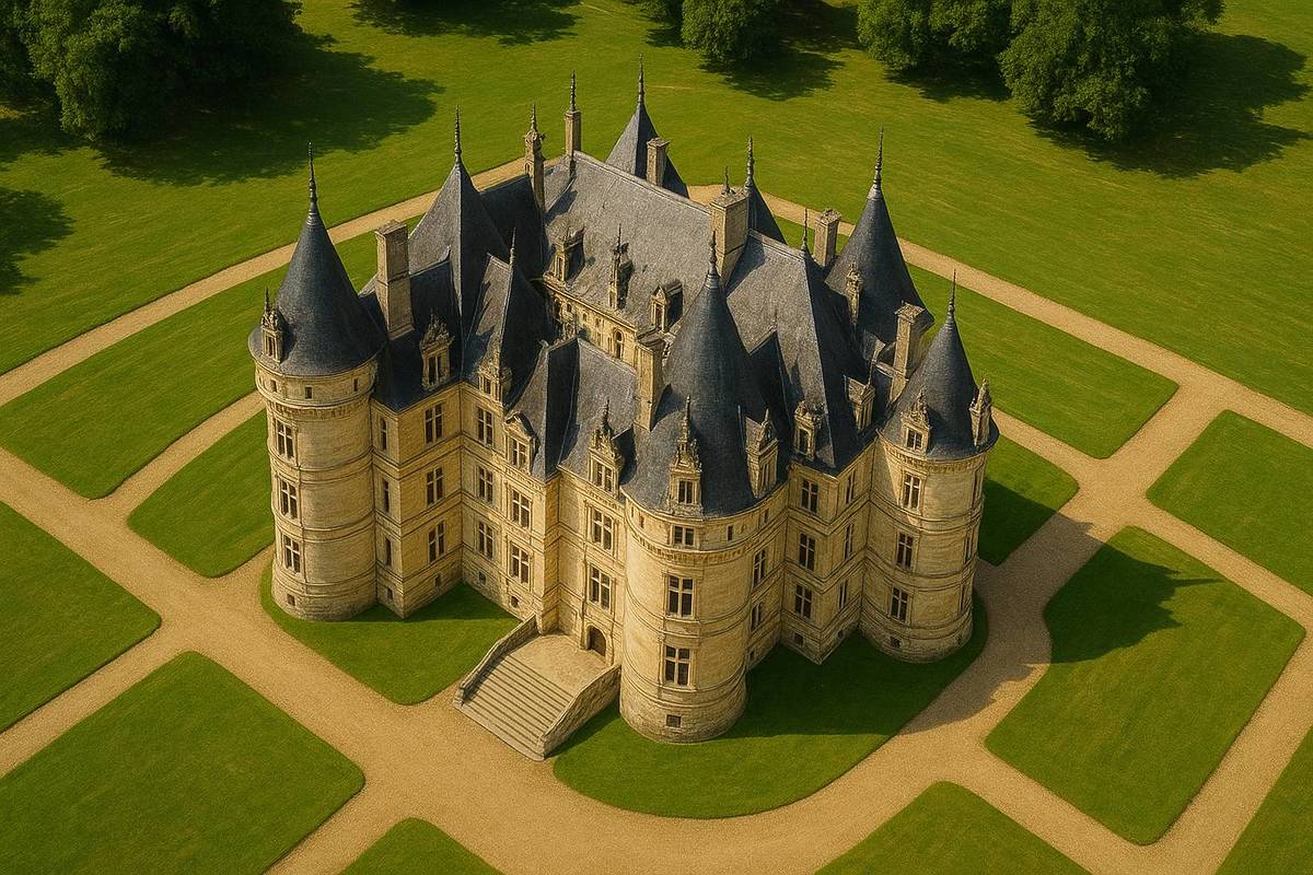 Château de forne pentagonale