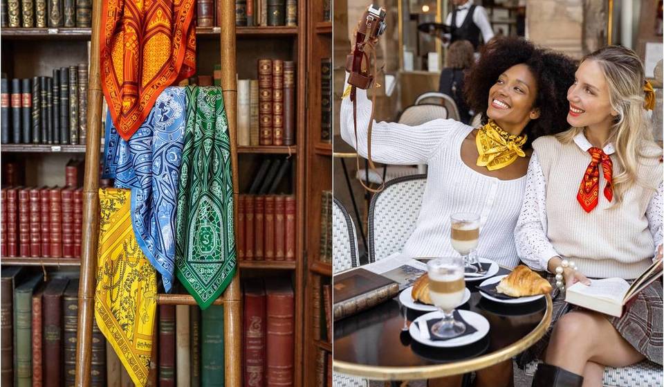 Gryffondor, Serpentard, Poufsouffle et Serdaigle : vous pouvez désormais annoncer la couleur en portant le foulard de votre maison Harry Potter préférée grâce à cette soierie lyonnaise