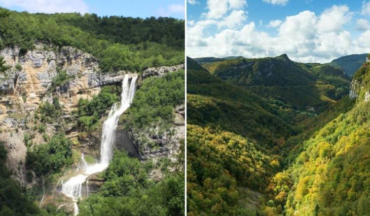 À 1h30 de Lyon, cette impressionnante cascade de plus de 115 mètres de hauteur est l’une des plus hautes et des plus belles de France, ses sentiers environnants, entre forêt et rivière, en font l’escapade parfaite au printemps