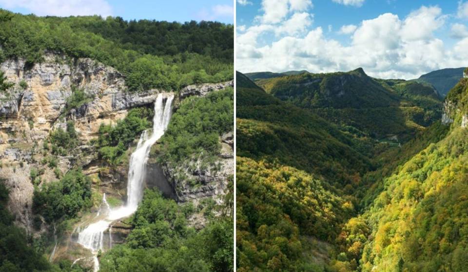 À 1h30 de Lyon, cette impressionnante cascade de plus de 115 mètres de hauteur est l’une des plus hautes et des plus belles de France, ses sentiers environnants, entre forêt et rivière, en font l’escapade parfaite au printemps
