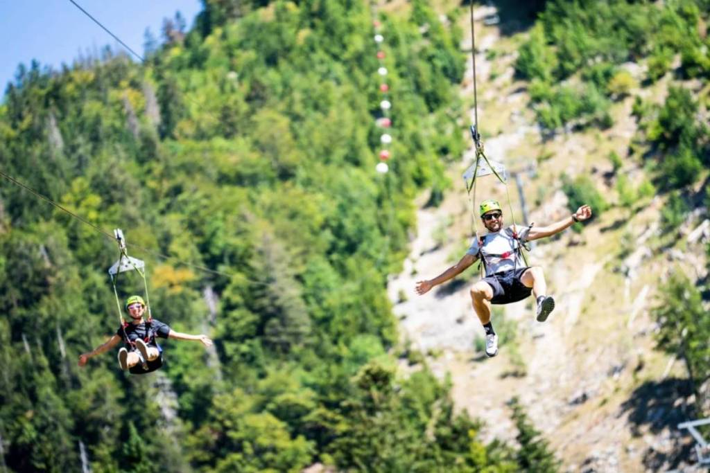 The Faucille zip line