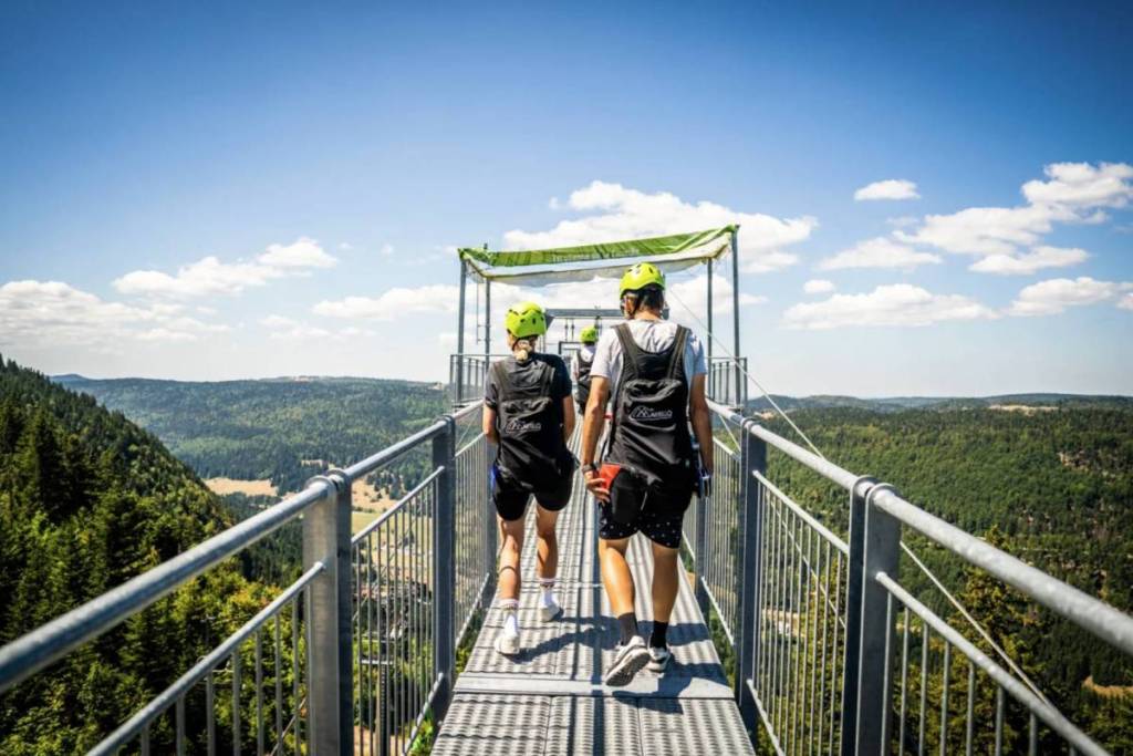 The Faucille zip line