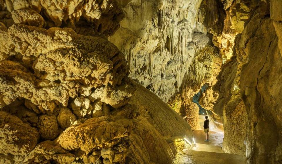 À 1h de Lyon, ces grottes renferment des trésors naturels dans un parcours où la température ambiante avoisine les 14 °C et plonge même à certains endroits à 4 °C !