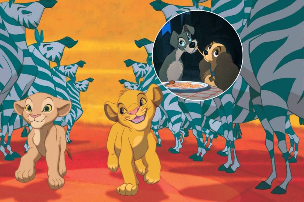 Montage de La Belle et Le Clochard et du Roi Lion