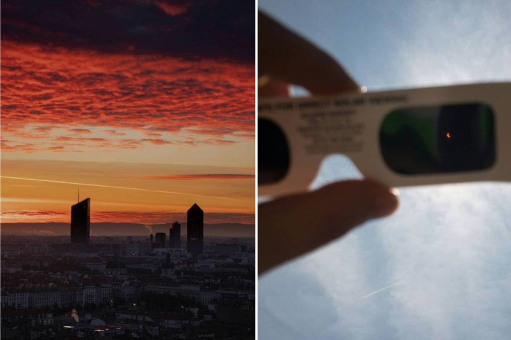 Eclipse solaire à Lyon
