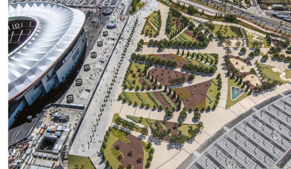 Los nuevos jardines del Wanda Metropolitano abren al público