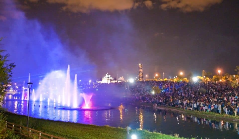 El Parque de Europa te ofrece un espectáculo único de agua, luz y sonido