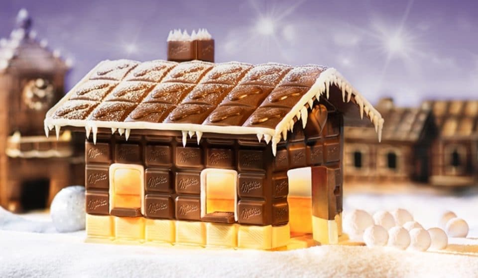 Milka monta en Madrid una granja (en miniatura) de chocolate