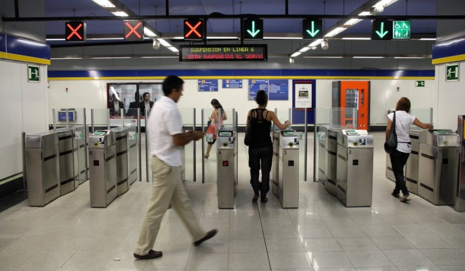 Los tornos del metro de Madrid se bloquearán para impedir el exceso de aforo