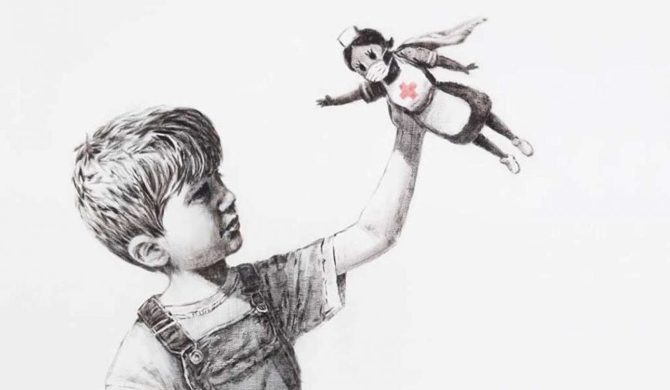 Banksy homenajea al personal sanitario en su última obra