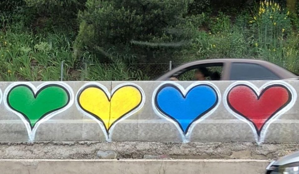 Los corazones de la M-30 serán borrados en una campaña de limpieza