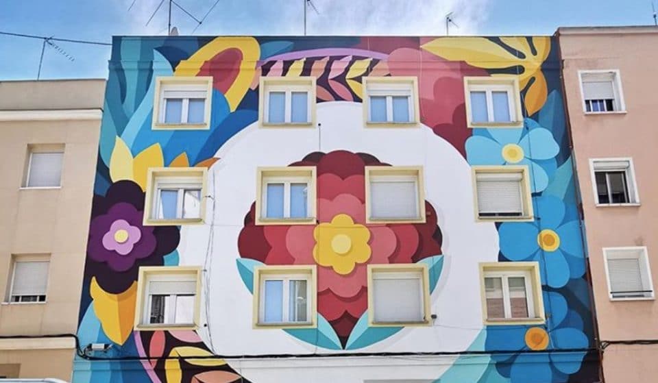 Boa Mistura pinta un precioso mural en el barrio de Tetuán