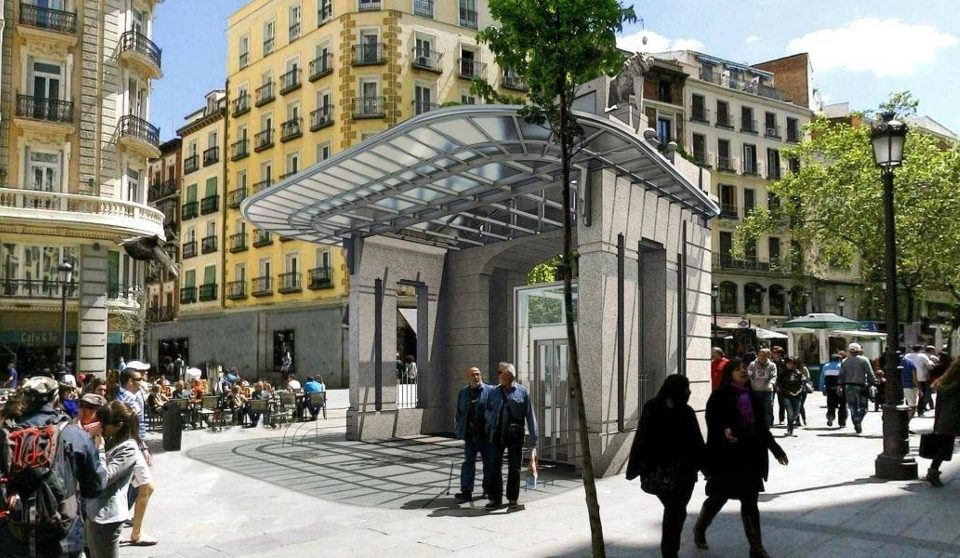 La estación de metro de Gran Vía recupera su histórico templete