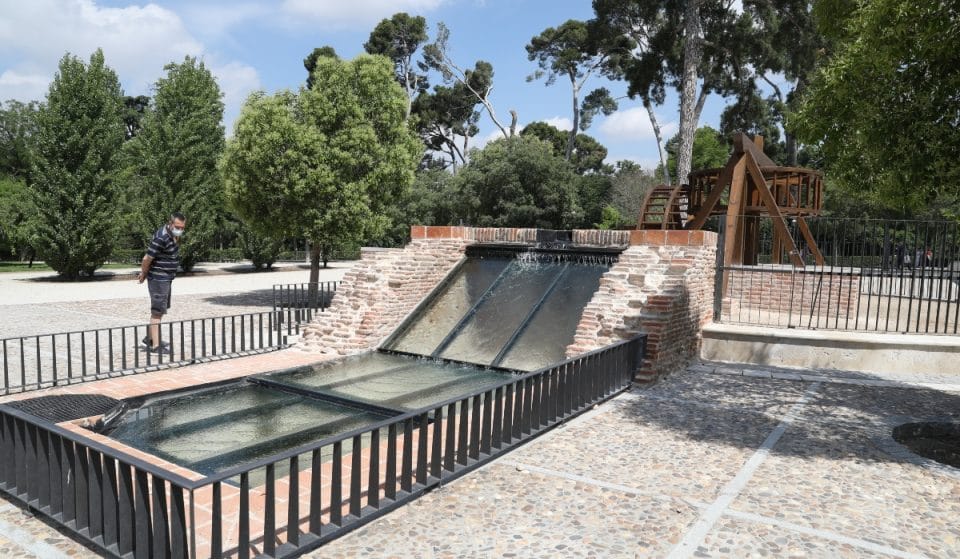 El Retiro recupera una noria del siglo XVII