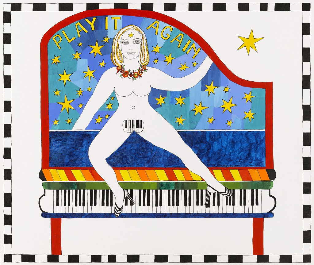 Dorothy Iannone "Play It Again", 2007
Cortesía The Estate of Dorothy Iannone & Air de Paris, Romainville Grand Paris © Marc Domage